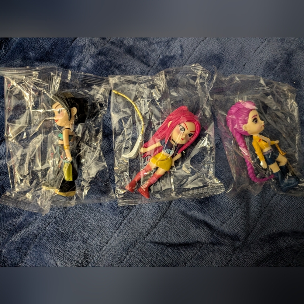 Set of Three K-pop Demon Hunters Figurines